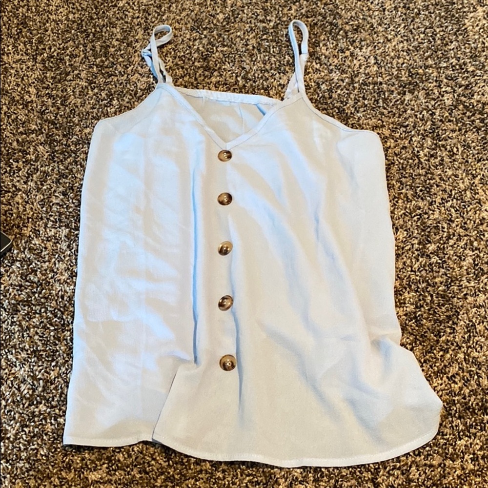 Basic & Simple Light Blue Tank Top